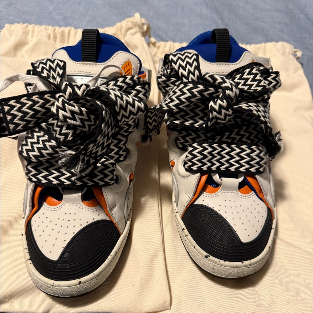 Lanvin Leather Curb Sneakers (EU 42)